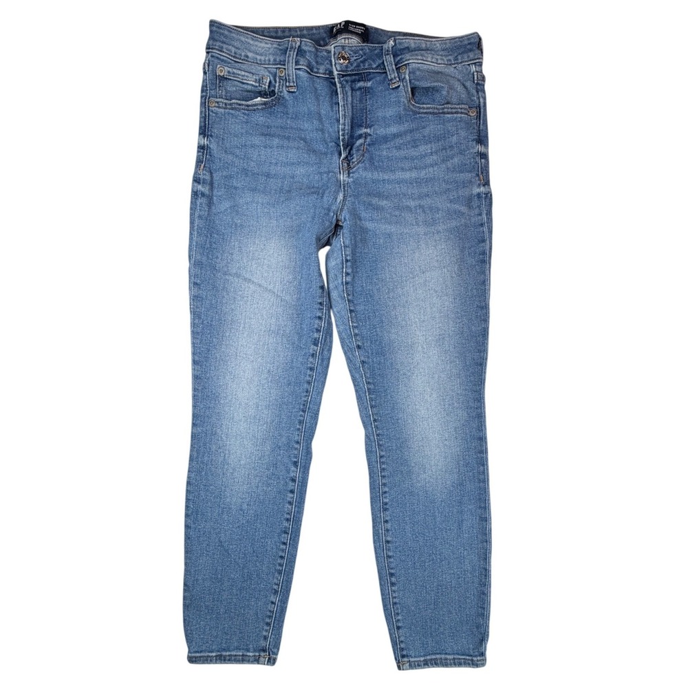 Gap Denim Universal Legging Jeans Blue Medium Wash High Rise Skinny 8/29 Short